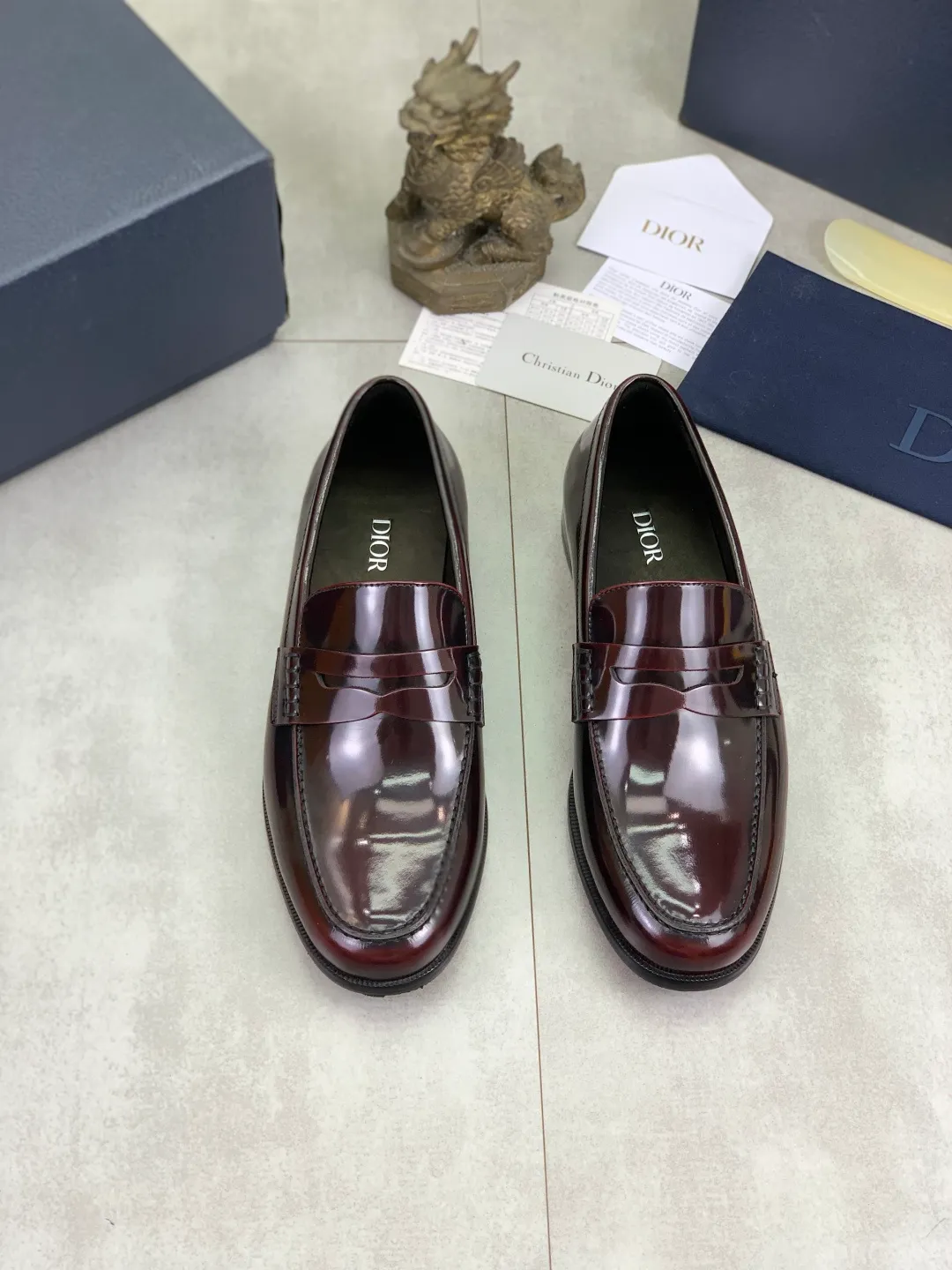 Men's men's shoes 💰P560 new style 💰high version 💎💎💎Dior original version! Top Italian purchasing agent! Men's business casual leather shoes, original imported open-edge beaded calfskin upper, ultimate texture, gentlemanly style, imported water-dyed cowhide inside, top-quality original Italian rubber outsole, first-class workmanship, top quality! Size: 39-44 (45 customized) 3️⃣ colors available